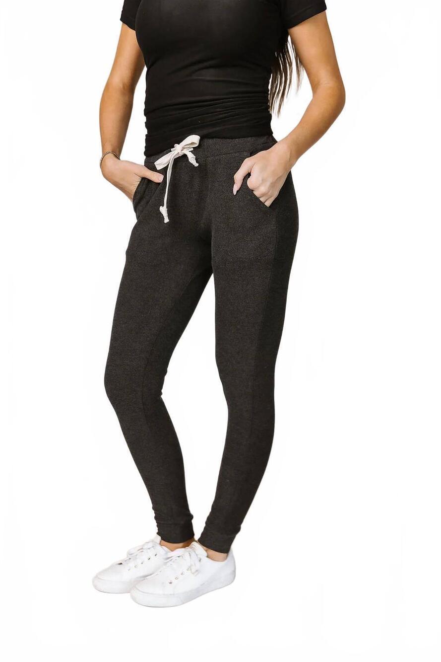 NEW AMPERSAND AVE performance fleece joggers in stone
